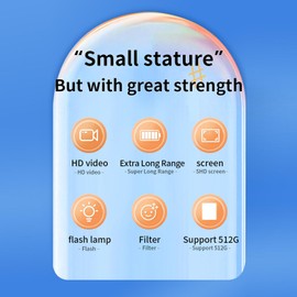 Bewinner Mini Keychain Camera for Students Recording Campus Time, 2MP 1080P HD Compact Vlog Travel Camcorder with Color Screen for Teens, Kids