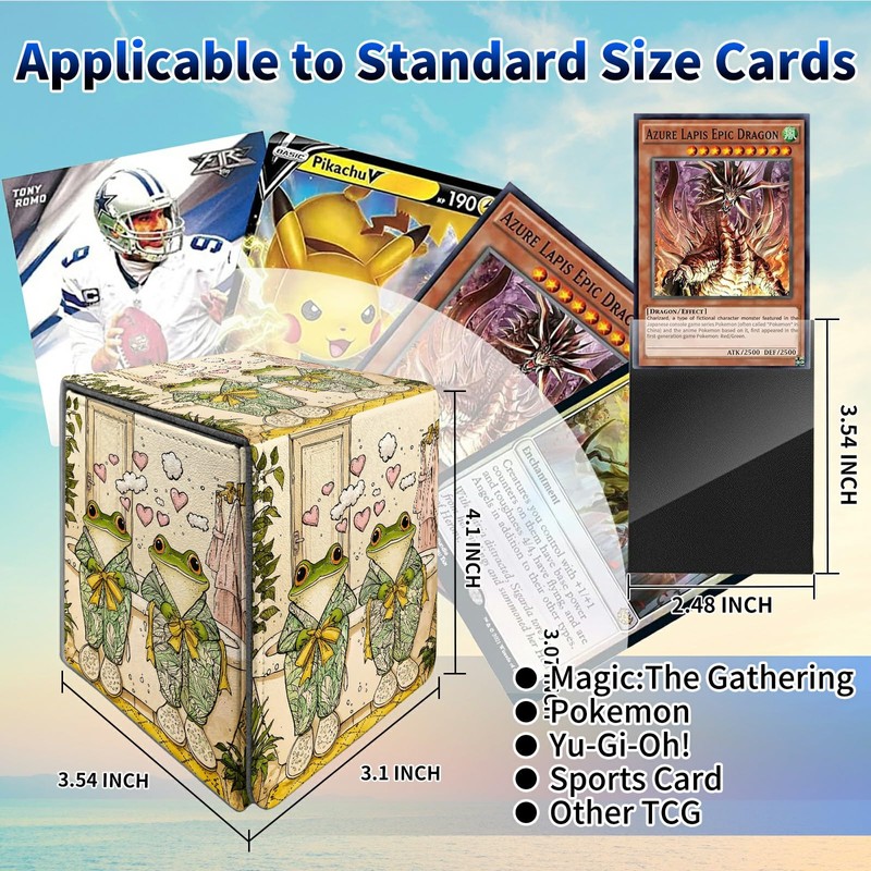 Dikoer Card Deck Box for MTG Commander, 100+ Side Loading