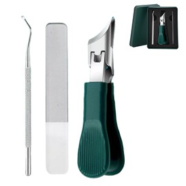 Eagle Beak Nail Clippers, Wide Jaw Opening Anti-Splash Slanted Nail Clipper, Three Sets of Eagle Beak Beveled for Thick Nails, Seniors & Ingrown Care,Multifunctional Large Opening Anti-Splash