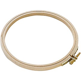 Rico Design Embroidery Ring 18.5 cm - Embroidery Hoop Ring Made of Beech Wood Triple Glued - Ideal for Cross Stitch & Embroidery - DIY Crafts