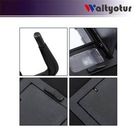 waltyotur Sunvisor Pair New Replacement for Corvette C4 1984-1996 Replacement for 12459827 14081826 W/Vanity Mirror & LED Light