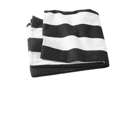 Port & Company Cabana Stripe Beach Towel PT43 Navy One Size, Black, OSFA