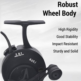 XINZY Metal Wire Cup Ice Fishing Reel Raft Fishing Wheel Front Fishing Wheel for Ice Fishing