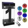 XINDEW Solar House Numbers for Outside, 3D Acrylic Number Colorful