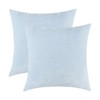 Jeneoo Baby Blue Decorative Throw Pillow Covers Soft Chenille Comfy