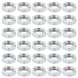 PATIKIL M8 x 1.0 Steel Hex Nuts, 60 Pack, Metric Thread, Galvanised Fittings, Nuts, Screw Bolts, Mounting Parts for Lamps, Machines, Repair, 4 mm Height