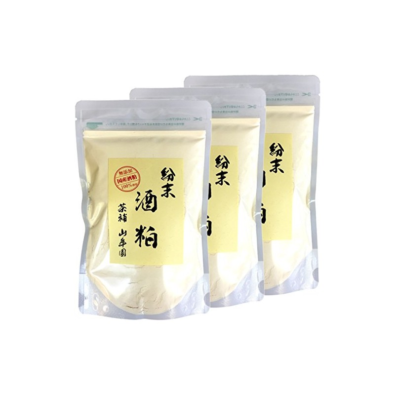【国産100%】酒粕 粉末 200g×3袋セット 巣鴨のお茶屋さん 山年園