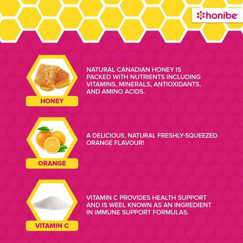 Honibe 100% Pure Honey Lozenges | Made in Canada |