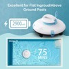 PoolMr Cordless Robotic Pool Cleaner - Above Ground Pool Vacuum