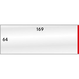 LINDNER Das Original Schutzhüllen Innenmaß 64 x 169 mm, 50er-Packung