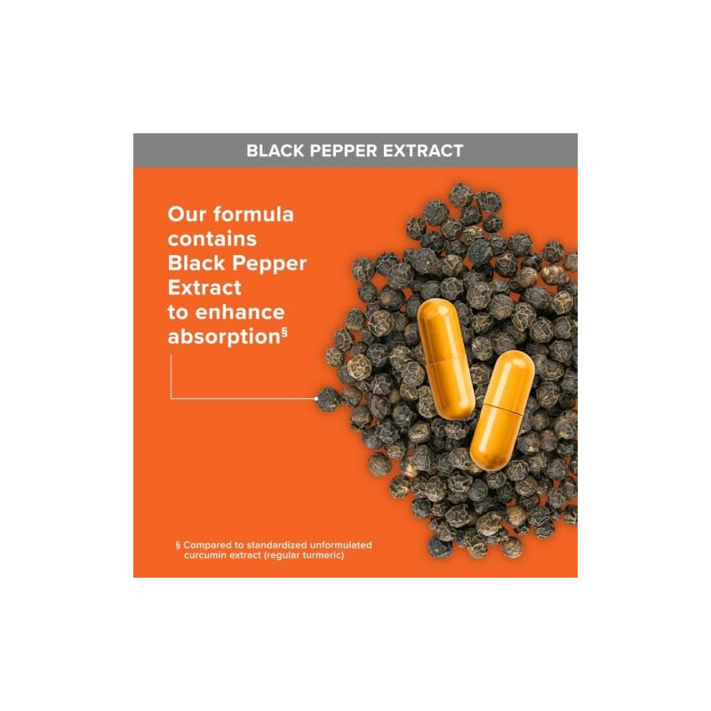 Qunol Turmeric Curcumin with Black Pepper, 2250mg Turmeric Extract with