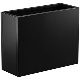 Toriexon Metal Planter Box 30” x 12” x 24”, Heavy Duty Tall Rectangle Planter Box with with Drainage Holes & Rust-Proof Coating, Modern Outdoor/Indoor Black Planter Box for Porch, Garden, Patio, Yard