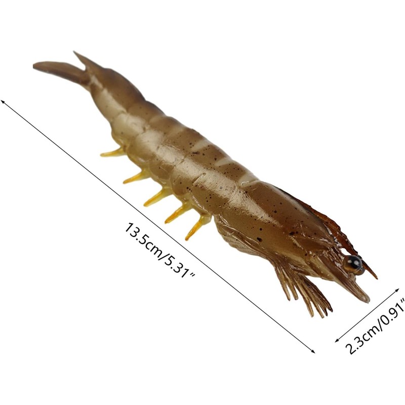 Tustao Red Fake Shrimp Model Artificial Shrimps Figures Realistic Seafoods