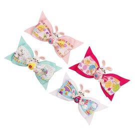 FOMIYES Easter Bunny Hairpin Set 3 Inch Bowknot Hair Clips Fashion Bowknot Hairpin for Party Accessories