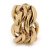 20mm Tall/C-Shape Plaited Clip-on Earrings/Gold Tone