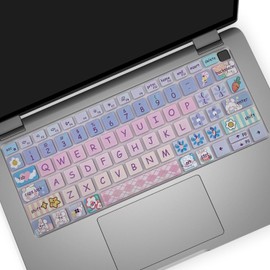 Cute Silicone Keyboard Cover for Dell Latitude 3000 3340 13.3"(2023), Dell Latitude 5320 5330 5340 5350 13.3", Dell Latitude 7320 7330 7340 7350 13.3", Cute Bunny