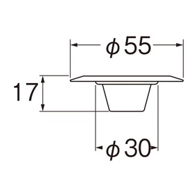 SANEI PH621A-S Wide Brim Garbage Strainer, Compatible Drain Diameter: 1.2 - 1.6 inches (30 - 40 mm), Stainless Steel, Trash Catch, For Washrooms