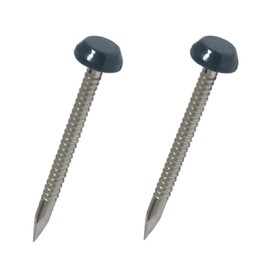 250 x Anthracite Grey UPVC 30mm Poly Top Pins Plastic Headed Fascia Fixings