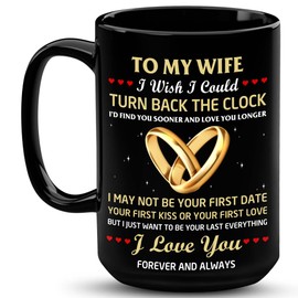 VUNVUT86 Wife Gifts - Christmas Gift For Wife - To My Wife Mug - Valentine Day Gifts For Wife - Mothers Day, Anniversary, Birthday Gifts For Wifey, Bride, Fiancee, Mom, Mrs, Her, Women 15OZ
