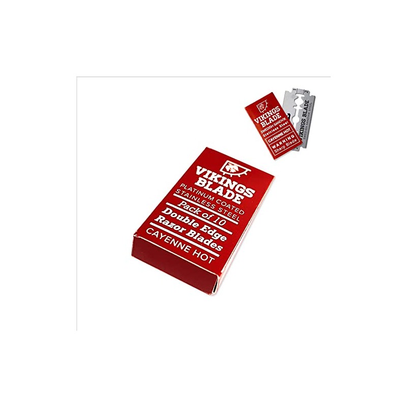 VIKINGS BLADE Double Edge Safety Razor Blades, 10x Blades, Swedish