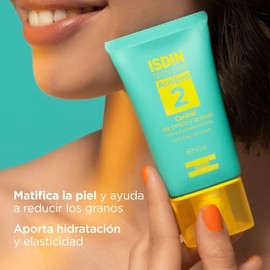 ISDIN Teen Skin Acniben Gel Crema, Tratamiento para el Acne Facial Control de Brillos y granos, 40ml