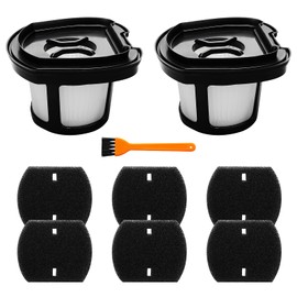 2 Pack 2284w Vacuum Replacement Filter for Bissell Pet Hair Eraser Filter Hand Vacuum 2284W 2390 2389 2390A, Compare to Parts # 1614212 1614203 1614204, 2 Mesh Filters and 6 Foam Filters