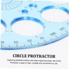 Operitacx Circular Protractor Measuring Ruler Set for Students 360 Degree