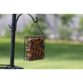 Ashman Online 91" Bird Feeding Station Metal Deck Pole Wild Bird Feeder Stand Stake Prongs