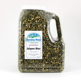 Harmony House Dried Jalapeno Peppers – Dehydrated Peppers For Cooking, Camping, Emergency Supply and More, 22 oz, Gallon Jug