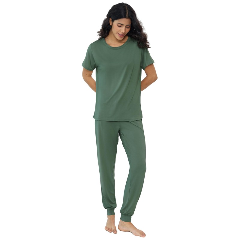 Joyaria Jogger Pajama Set for Women Ultra Soft Bamboo Pj