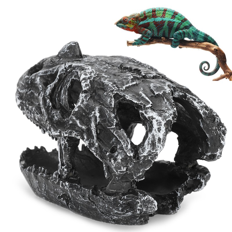 Resin Reptile Hide Cave Snake Skull Simulation Hideout Landscape for