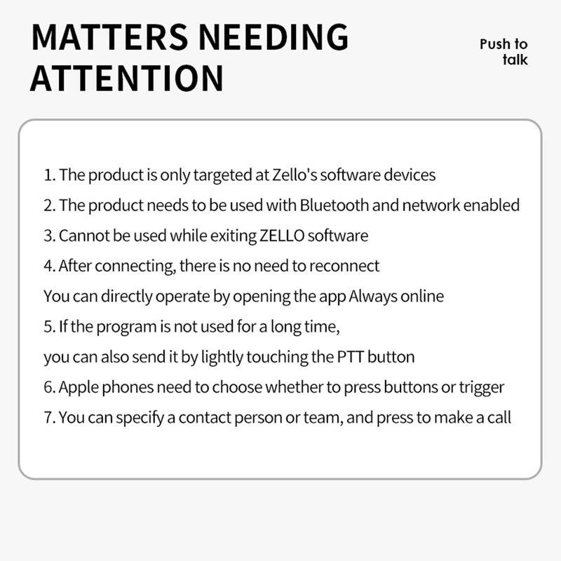 docooler BT Button PTT Walkie Talkie Push Button for Car,