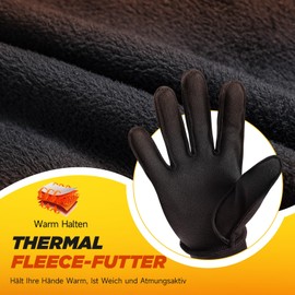 PULIOU Children's Riding Gloves Winter Warm Cycling Gloves Non-Slip Windproof Lightweight Touchscreen Waterproof Running Gloves for Boys Girls 4-12 Years, TM11