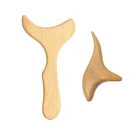 Pack of 2 Wooden Massager, Manual Massager, Body Massager, Suitable for Shoulders, Neck, Hands, Legs