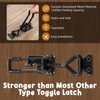 4 Pack Heavy Duty Toggle Clamp Latch,4003 Style 1320lbs Capacity