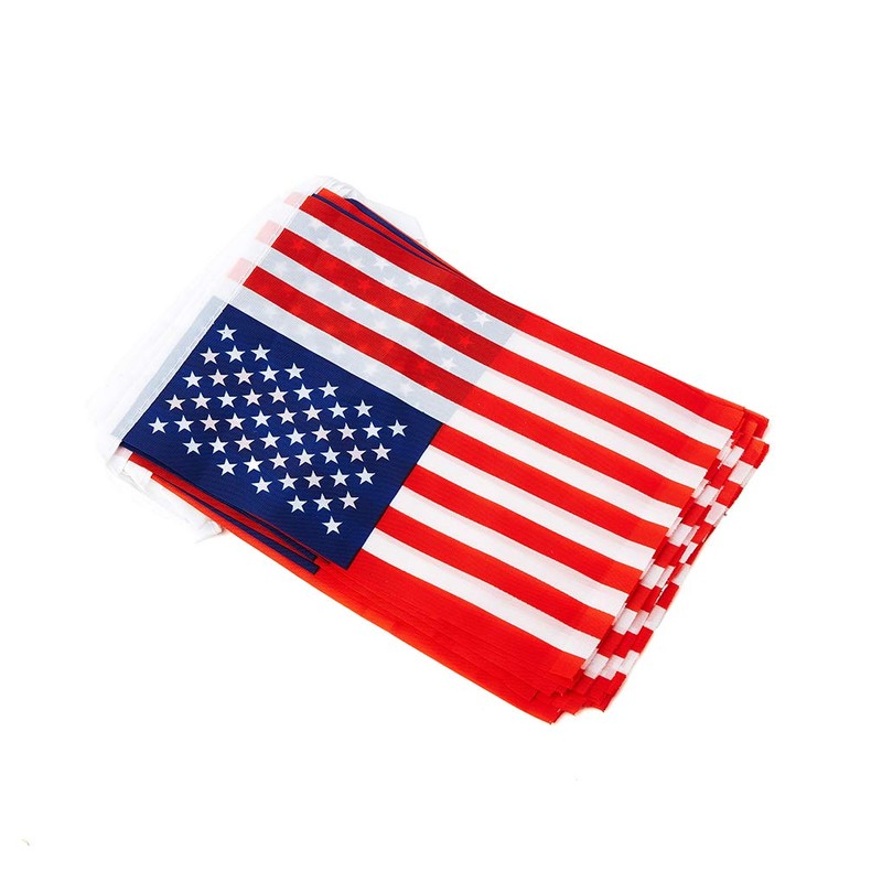 American Flag Banner, Small American Flag Mini USA Flags, Used