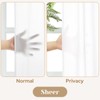 HOMEIDEAS Non-See-Through White Privacy Sheer Kitchen Curtains, 30 X 36