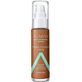 Almay Clear Complexion Foundation, Cappuccino, 1 fl. oz. acne treatment makeup