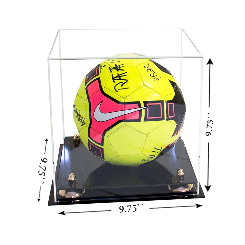 Better Display Cases Clear Acrylic Soccer Ball Display Case with