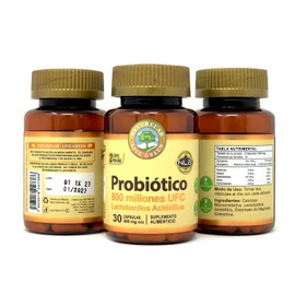 Probiótico, Lactobacilos Acidófilos - 30 Cápsulas- Naturelab