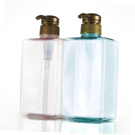 WOONEKY 600ml Foam Pump Bottle Set 2pcs Plastic Shampoo Bottles Refillable Containers for Shampoo Conditioner Lotion Random Color