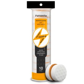 Pansonite Instant Sole and Sneaker Cleaner, Premium Dual-Sided Sponge Shoe Cleaner Perfect for Shoe Soles Cleaning (10 Pack)