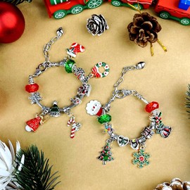 Advent Calendar 2023 Girls, DIY Jewelry Charm Bracelet Making Kit Beads, 24 Days Christmas Countdown Calendar, Stocking Stuffer Christmas Gifts for Girls Kids Teens Women