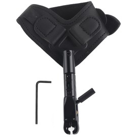 Wrist Strap Bow Release Aid Adujustable PU Outdoor Hunting Arrow Archery Accessory
