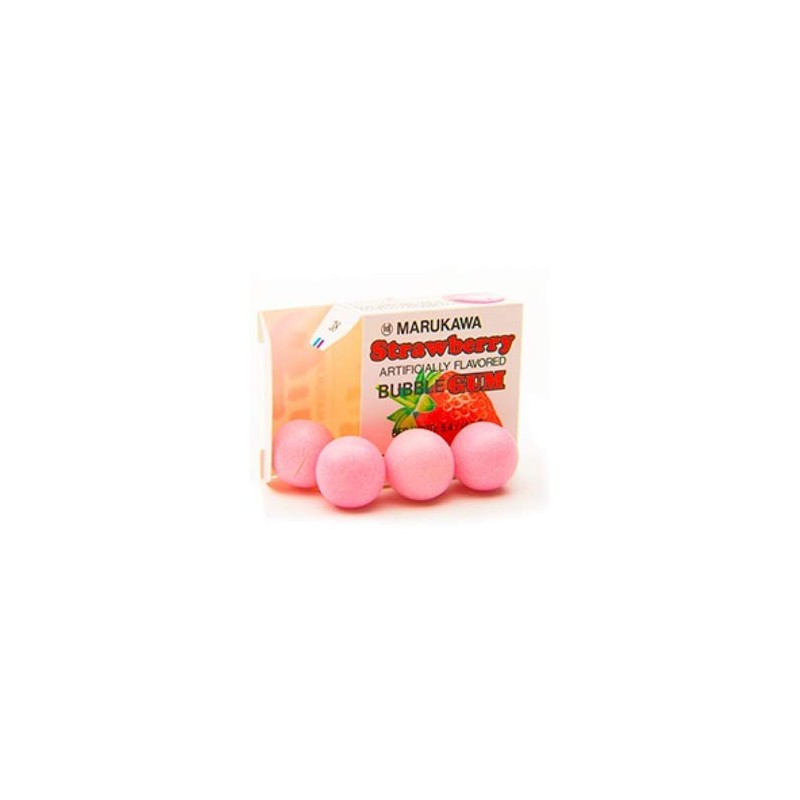 Marukawa Bubble Gum Strawberry 1.52oz (6 Pack)