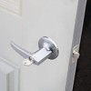 EZ-FLO Straight Lever Handle Entry Door Lockset, Reversible for Right/Left