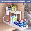 2-Tier Under Sink Organizer for Kitchen & Bathroom – Stainless
