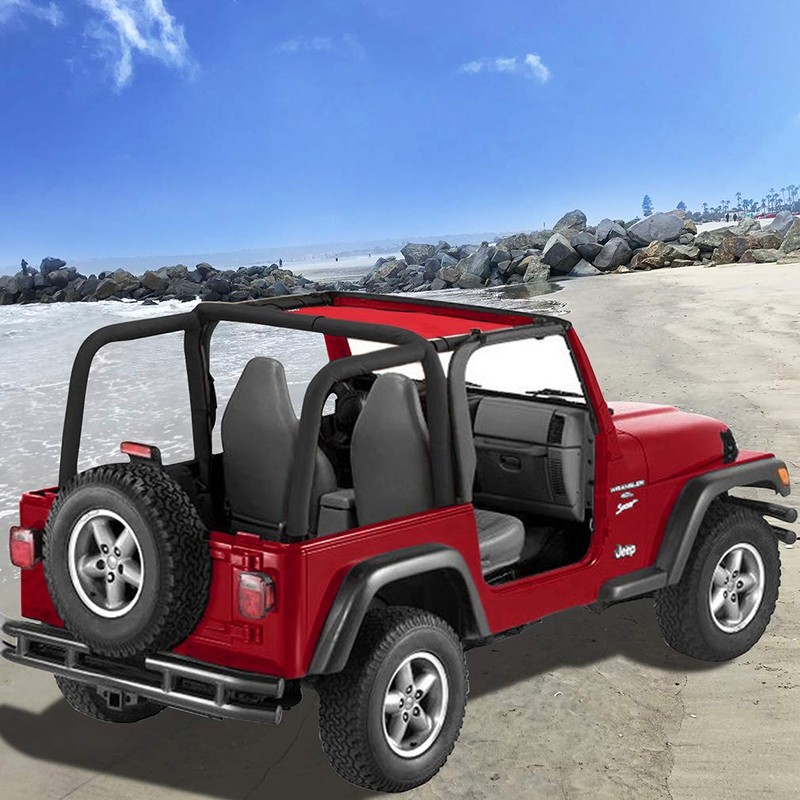 Shadeidea Sun Shade for Jeep Wrangler TJ 1997-2006 Sunshade Top