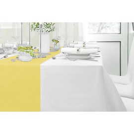 MODERNO Non-Woven Table Runner Yellow, Table Runner Pastel Yellow, Modern Table Runner Outdoor Table Decoration, Party Decoration for Birthday, Wedding, Festive Decoration, 30 cm x 25 m