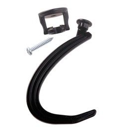 BAMI-LEE House 2 Sets Banana Hanger,360 Degree Free Rotation,Under Cabinet Hook for Bananas or Kitchen Items,Fixed Base and Removable Hook,Keep Bananas Fresh (Black)